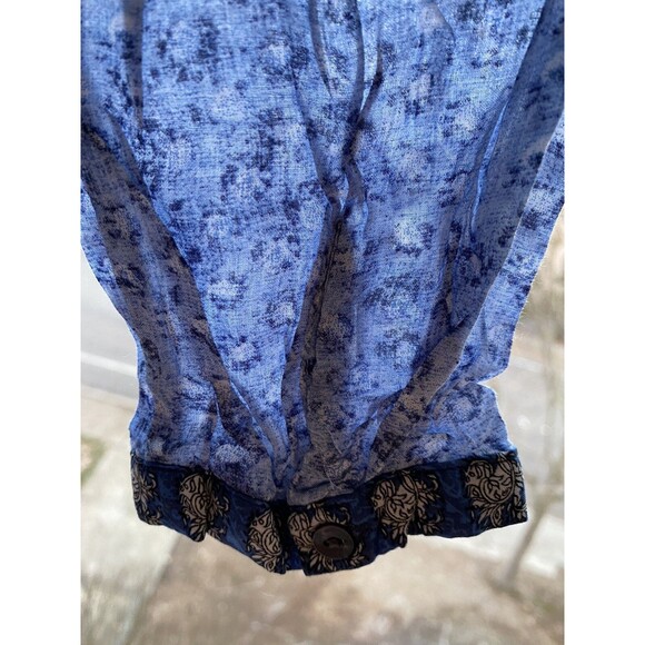 EDC since 98 Womens XS Long Sleeve Blue V Neck Lightweight Tops Shirt - Picture 8 of 9